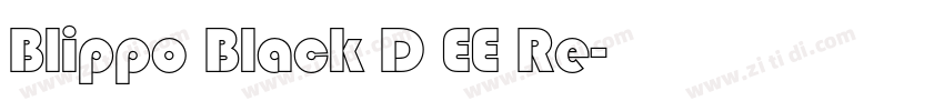 Blippo Black D EE Re字体转换